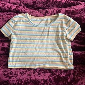 multi colored crop top